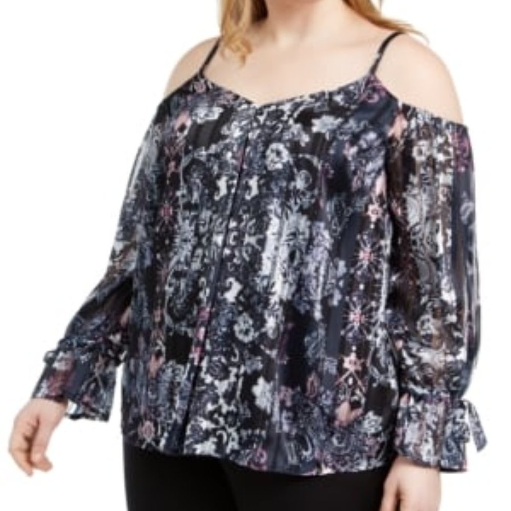 Cold Shoulder Womens Blouse